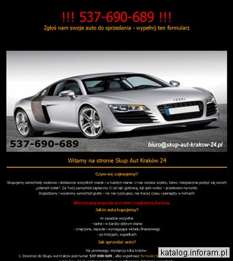 Skup aut Kraków - Skup samochodów Kraków