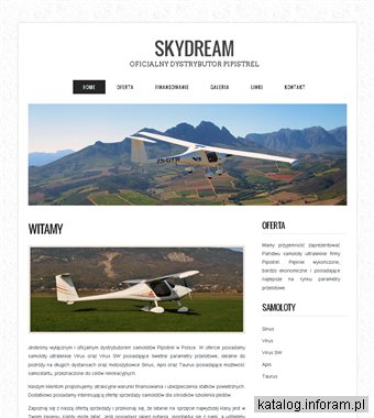 Skydream - wyłączny dealer samolotów UL Pipistrel