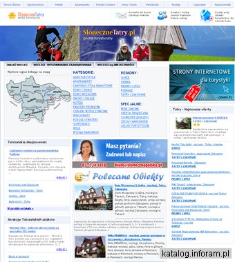 slonecznetatry.pl - portal turystyczny