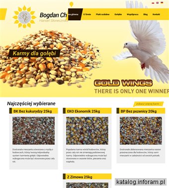 Producent karmy dla ptaków ozdobnych i gołębi