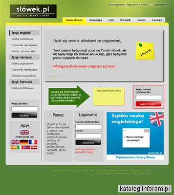 Nauka słówek - angielski, niemiecki, francuski
