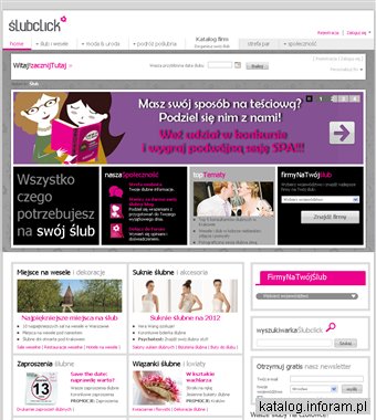 Ślubclick - organizacja ślubu i wesela przez internet