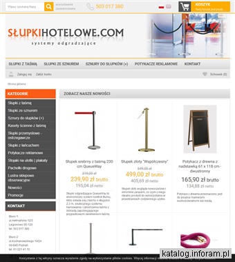 Słupki Hotelowe - systemy odgradzające