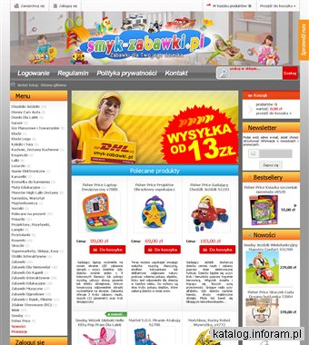 Sklep z zabawkami Smyk-Zabawki