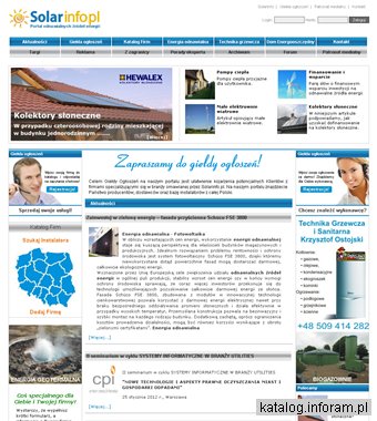 Portal odnawialnych źródeł energii Solarinfo.pl