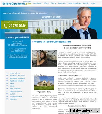 ogrodzenia|drewniane|murowane - SOLIDNE WYKONAWSTWO