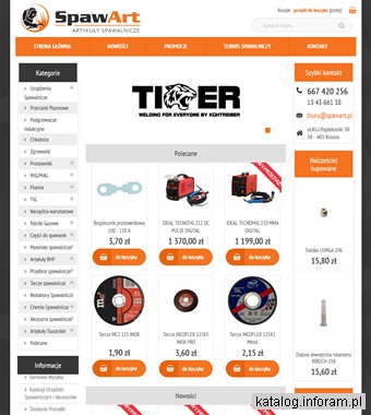 Artykuły Spawalnicze Wrocław - SpawArt.pl