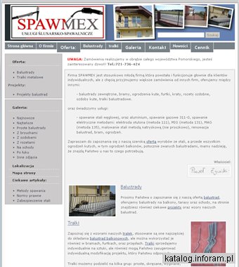 Spawmex - producent balustrad balkonowych