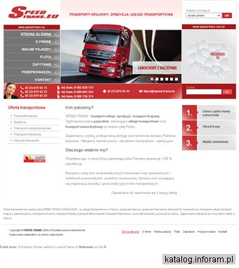 Usługi transportowe, transport w Polsce - Speed-Trans.com.pl
