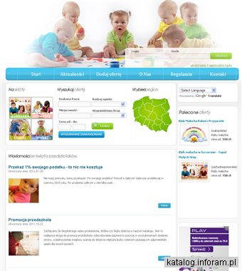 Spis przedszkoli, żłobków i klubów dziecka