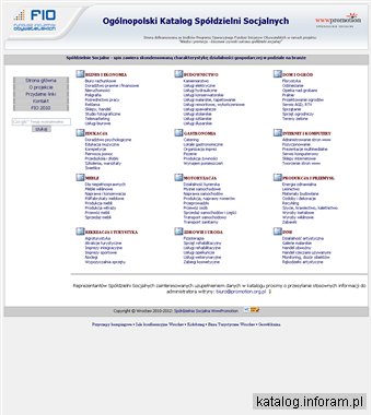 Spółdzielnie Socjalne - katalog