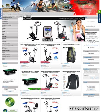 Sklep internetowy SportowyBazar.pl - sprzęt fitness, siłowy, rekreacyjny