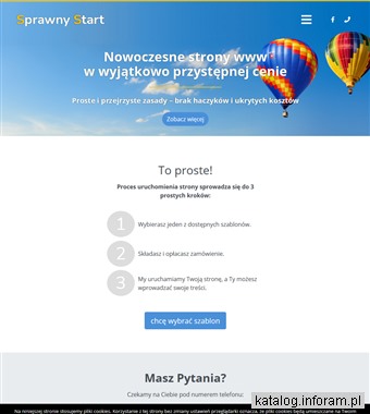 Strony internetowe wordpress - sprawnystart.pl