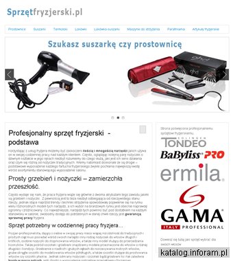 Profesjonalny sprzęt fryzjerski