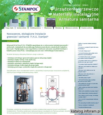 Nowoczesne, ekologiczne instalacje grzewcze i sanitarne P.H.U. Stampol