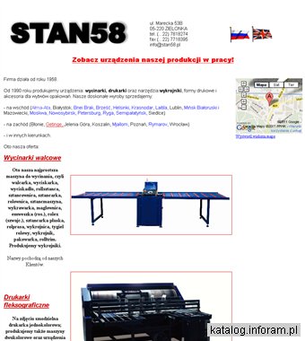 Stan58.pl - wykrojniki introligatorskie laserowe