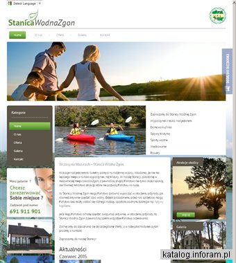 STANICA WODNA ZGON noclegi na mazurach