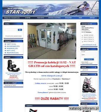 Sklep narciarski i rowerowy STAR-sport