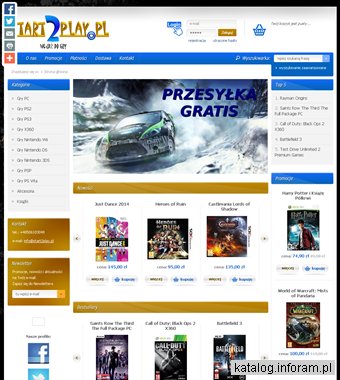 Start2Play - Sklep z tanimi grami komputerowymi i darmową dostawą