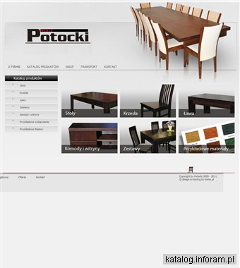 MEBLE POTOCKI - producent stołów, krzeseł oraz mebli skrzyniowych