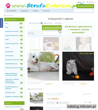 StrefaZwierzat.pl - ogłoszenia zwierzęta