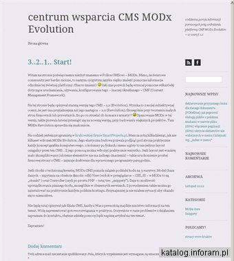 Polskie centrum wsparcia darmowego CMS MODx Evolution