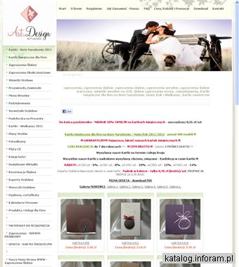 Zaproszenia ślubne, kartki świąteczne, zawiadomienia na ślub i wesele - Warszawa