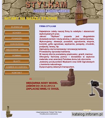 Schody z piaskowca Stylkam