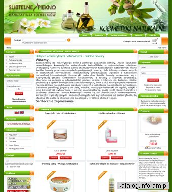 Kosmetyki Naturalne - Subtle Beauty - Sklep