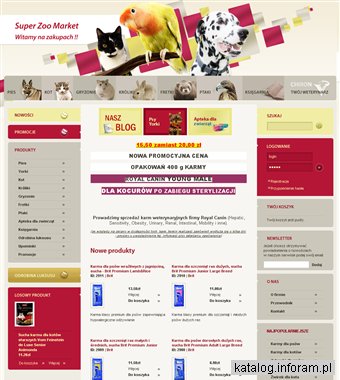 Internetowy sklep zoologiczny