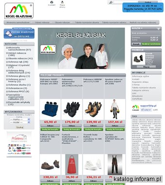 Sklep internetowy z odzieżą roboczą, odzieżą ochronną