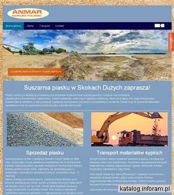 ANMAR piasek dostawca kujawsko-pomorskie