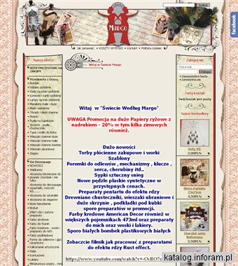 ŚWIAT WEDŁUG MARGO papier do decoupage