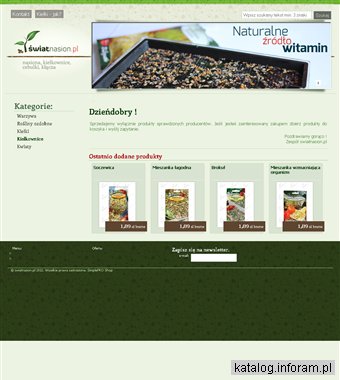 Switatnasion.pl - kiełki, kiełkownice, nasiona, cebulki, kłącza