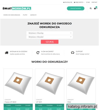 Worki do odkurzacza - SwiatWorkow.pl