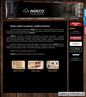 Meble na wymiar Sosnowiec, szafy Sosnowiec, Indeco Sosnowiec - Przedstawiciel Jacek Mierzejewski