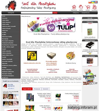 Sklep plastyczny - Szał dla Plastyków