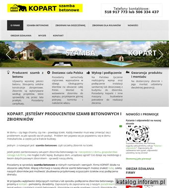 Szamba betonowe cała Polska producent
