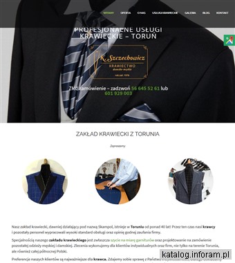 szczechowiczkrawiectwo.pl garnitury na miarę Toruń