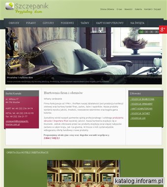 SZCZEPANIK producent obrusów plamoodpornych