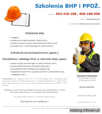 Szkolenia bhp i ppoż Cieszyn