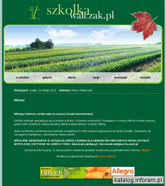 Szkółka Walczak- drzewa, krzewy owocowe i ozdobne