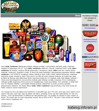 Szyldy emaliowane Mikołajczak