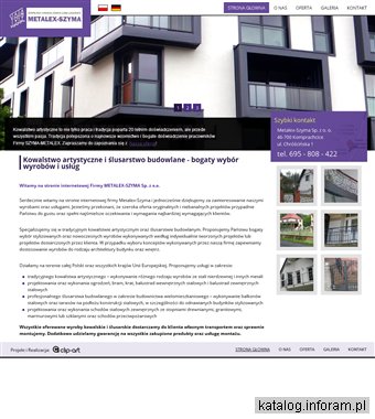 METALEX-SZYMA SP. Z O.O. KOMPRACHCICE balustrady