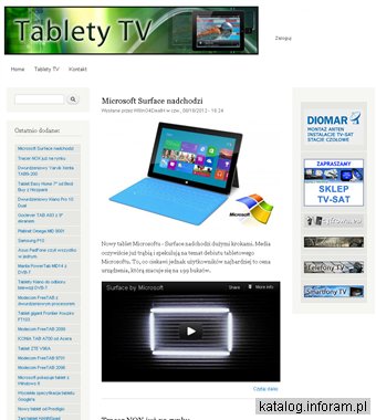 Tablety TV - Telewizja w tablecie