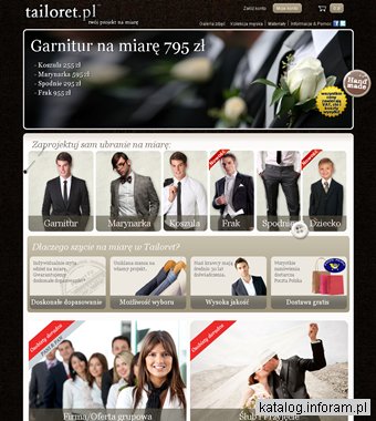 Tailoret.pl - garnitur na miarę przez internet