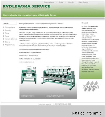 RYDLEWSKA SERVICE ANNA RYDLEWSKA Maszyna hafciarska