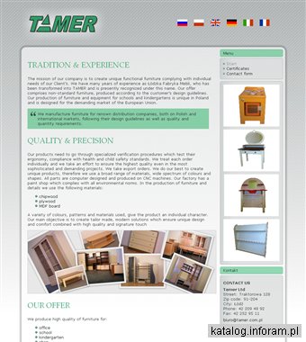 Tamer Sp. z o.o. meble edukacyjne