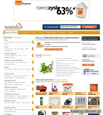 Ceny materiałów budowlanych - TaniaChata.pl