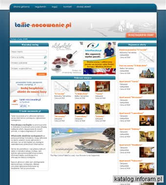 Tanie noclegi w Polsce - bezpłatne ogłoszenia